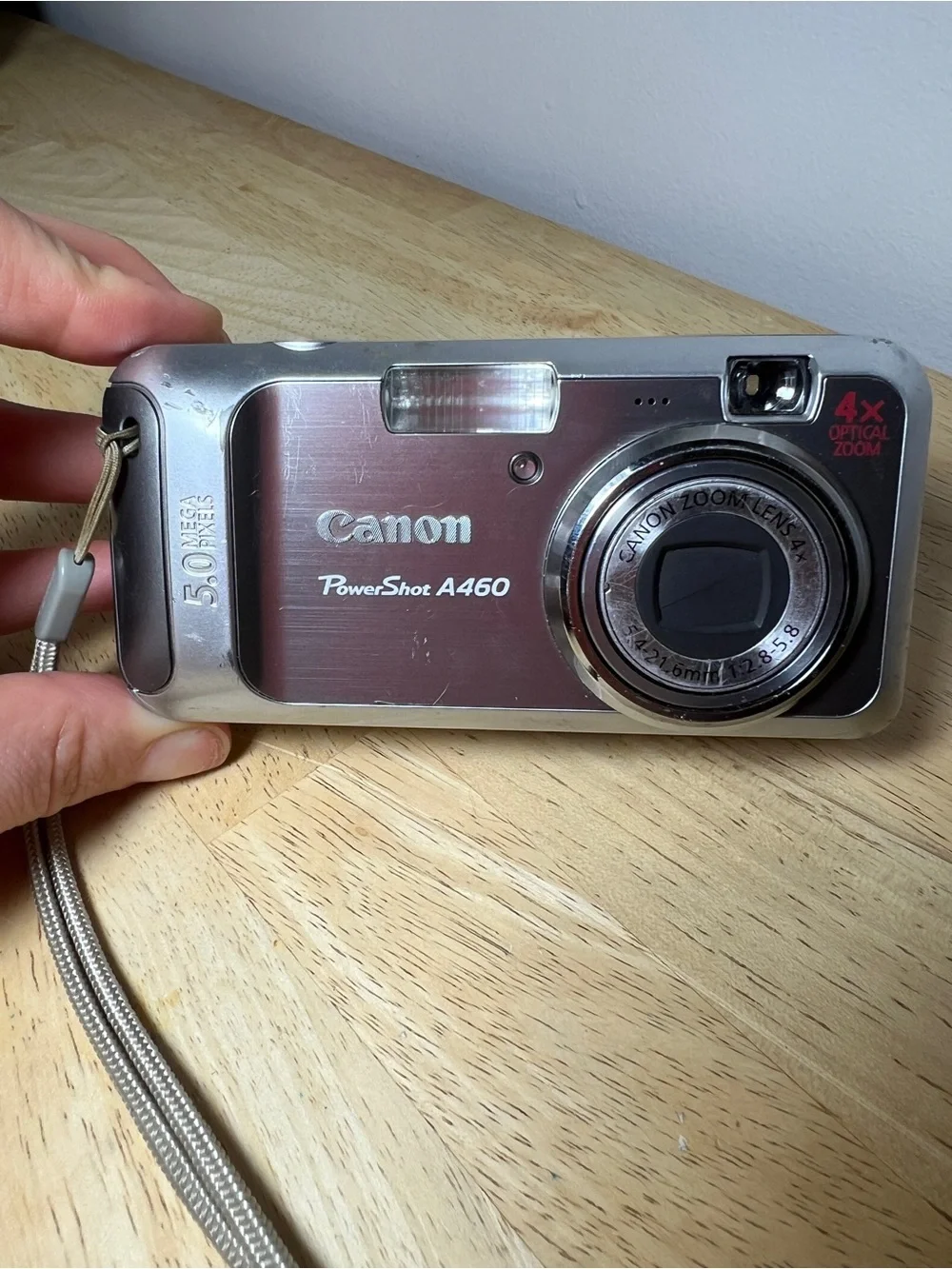 Canon PowerShot A460 Digital Camera Silver 5.0MP Vintage Y2K Digicam TESTED